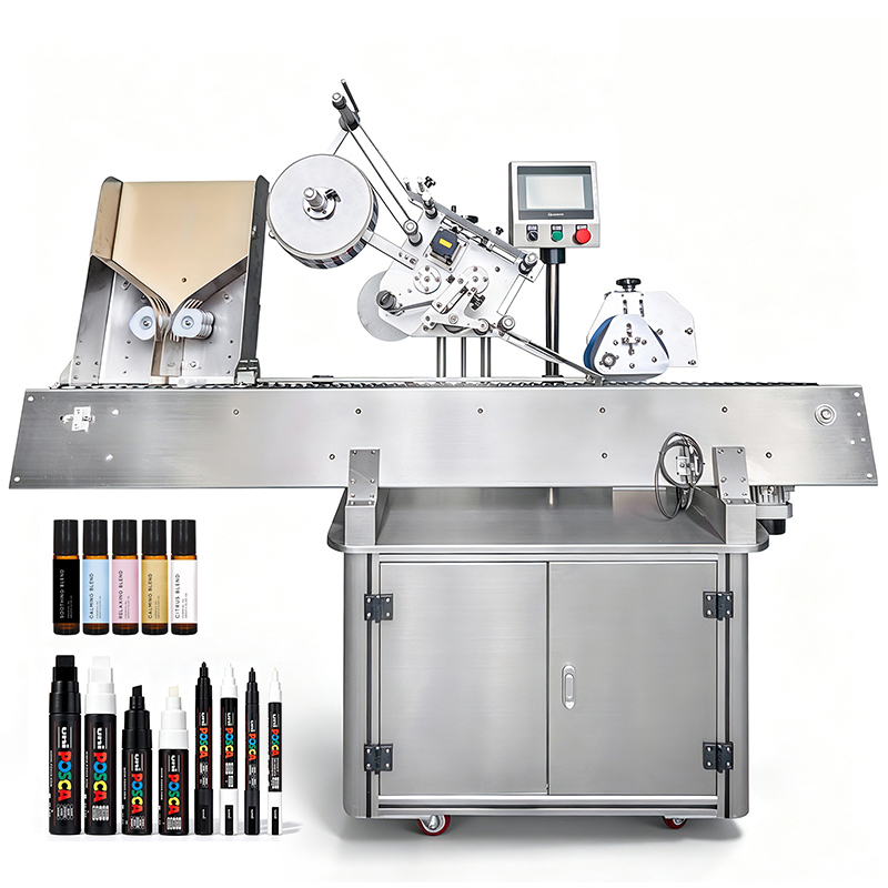 Factory Direct YM215 Full Automatic Bottle Labeling Machine Vial Labeling Machine With Feeding Device for Paintbrushes