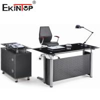Mobiliário de escritório Escritório de computador com gaveta em forma de L