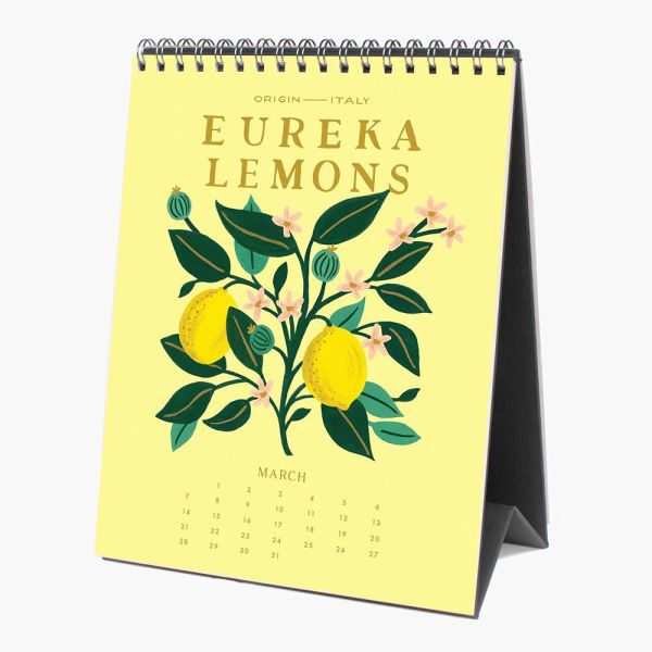OEM Private Label Printed Desktop Standing Flip Table Spiral Monthly Desk Table Calendar
