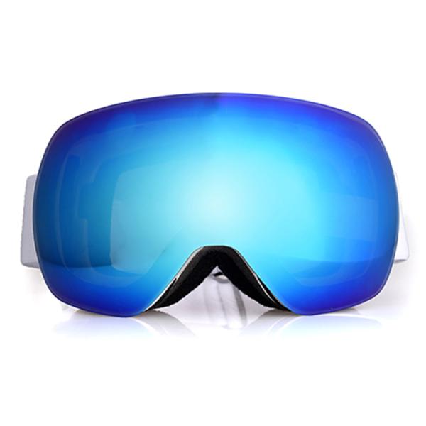 Anti-fog UV400 Magnetic Ski Goggles with Customizable Spherical Polycarbonate Lenses