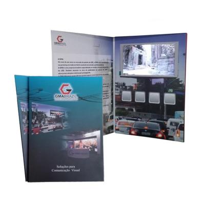 Hardpaper EU Printing LCD Invitation Card Support Push Button or No Button