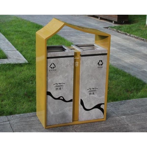 WASTE Stainless Steel Sorting Dump Type Closed Automatic Plastic Hdpe Garbage Bin