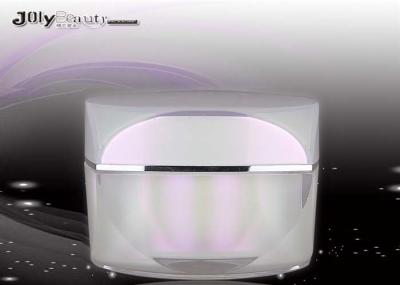 Jet Molding Plastic Cosmetic Jars White And Irregular PMMA