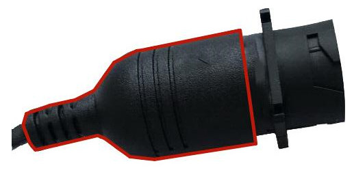 Deutsch 6 Pin J1708 Female to Green Type 2 J1939 Deutsch 9 Pin Male Cable