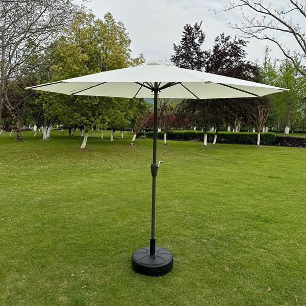 Supermarket Umbrella Radii 1.5M Outdoor Furniture Contemporary Round Parasols Garden 2.7m