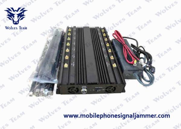 All Bands Mobile Phone Signal 14 Antennas Jammer Jamming Range Up To 50m