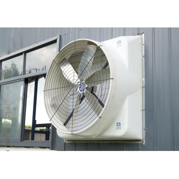 48000 m³/h High Air Volume 48 Inch Fiberglass Exhaust Fan with EC Motor APP Control Axial Flow Ventilation Fan for Livestock Dairy Barn Poultry Farm Greenhouse Industrial Warehouse