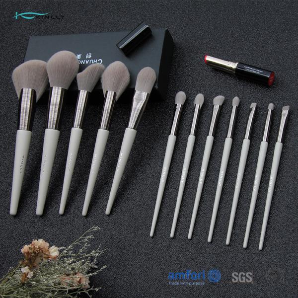 150g 12pcs Aluminum Ferrule Cosmetic Makeup Brush Set