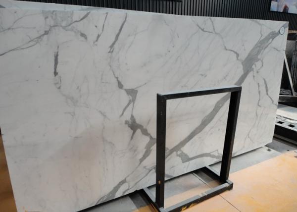 Italian Calacatta Nature Marble Slab Countertop For Kitchen Bar OEM / ODM Avaliable