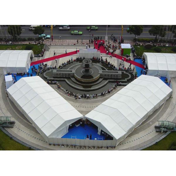 100 People PVC Aluminum Frame Structure Marquee Event Tent Fire Resistant