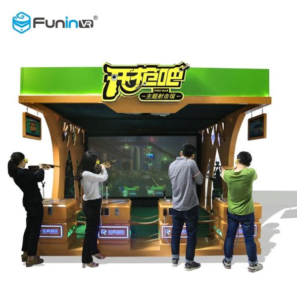 1000W 9D Virtual Reality Simulator / 2D 3D Exciting Gun Shooting Game Machine