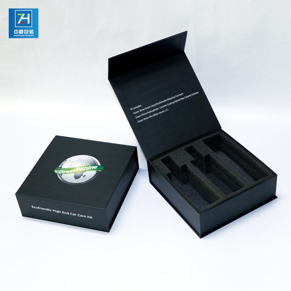 Wholesale packaging black box with foam magnetic stripe box