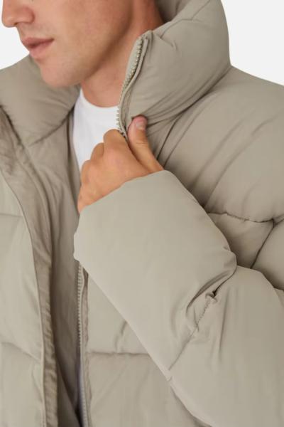 High Quality Men Winter Thicken Zipper Windproof Puffer Coat Hooded Water Resistant Men's Long Jacket