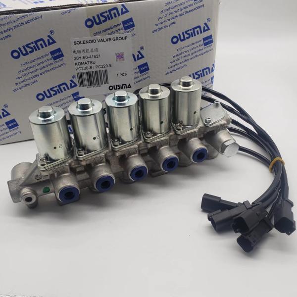 Válvula de solenoide elétrica 20Y-60-41621 de KOMATSU para a máquina escavadora PC200-8 PC220-8