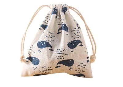 Canvas Drawstring Cinch Bag , Recyclable String Gym Bag 16×14 CM