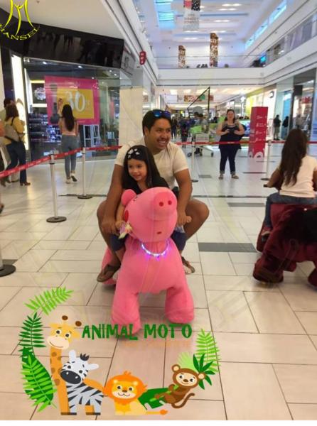 Hansel wholesale battery powered animal toy ride  for mall  electric animal horse toys safari rides