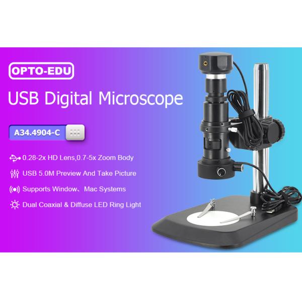 A34.4904-C Portable Digital Microscope / Dual Coaxial LED Digital Usb Microscope