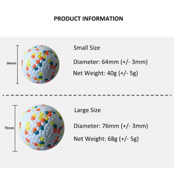 Dog Chew Toy ETPU Solid Ball Interactive   for Pet Toys and  Accessories