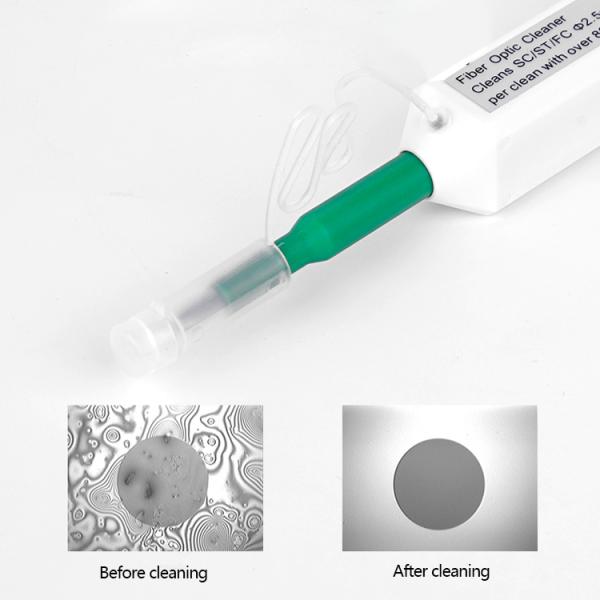 Ftth Fiber Optic Assembly , 1.25mm SC One Click Fiber Cleaning Pen