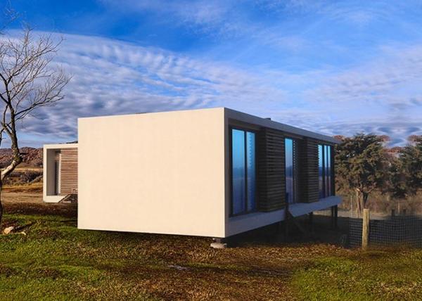 Casas pré-fabricadas de luxo com estrutura de aço, design de casas modernas no Uruguai China