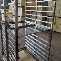 Plaque de cuisson en acier inoxydable et aluminium pour four 400x600mm