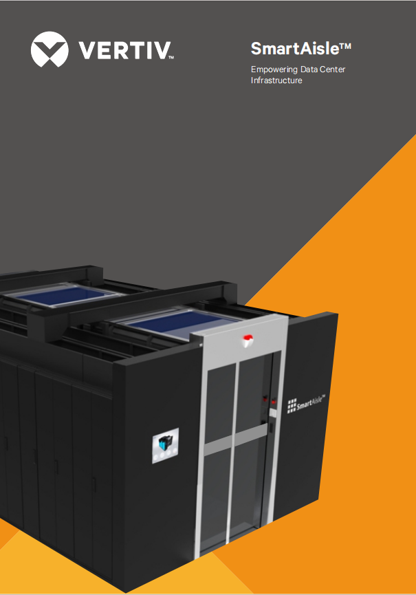 Vertiv SmartAisle Modular Data Center with Lead-Acid Battery, Air Cooling, and 380V System Voltage for Medium to Large Data Centers