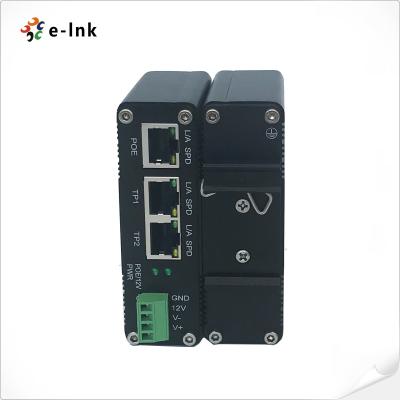 Divisor industrial do ponto de entrada de IEEE802.3af/At com função de interruptor 2-Port, tensão 12VDC da saída