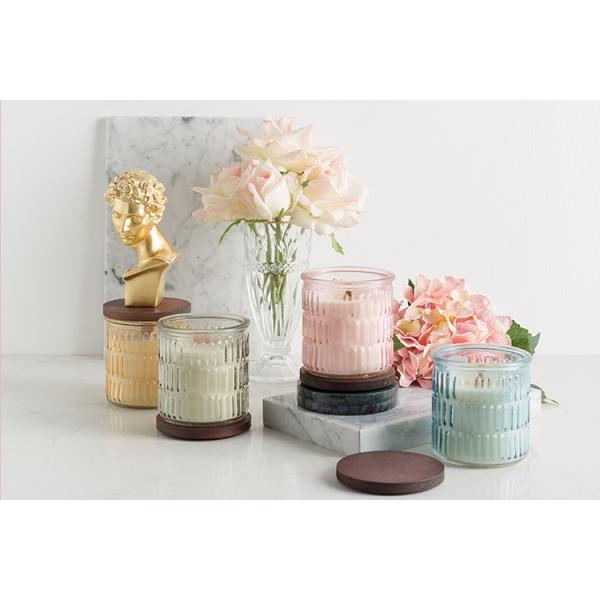 Винтажные держатели для свечи Tealight стекла выбили крышку особенности деревянную