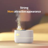 Humidificateur de flamme à l'air de fusée 350 ml avec matériau ABS et 8 heures de travail