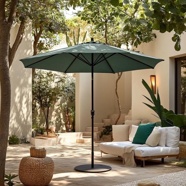 Courtyard Outdoor Sun Shade Umbrellas Waterproof Villa Garden Sun Shades Parasols