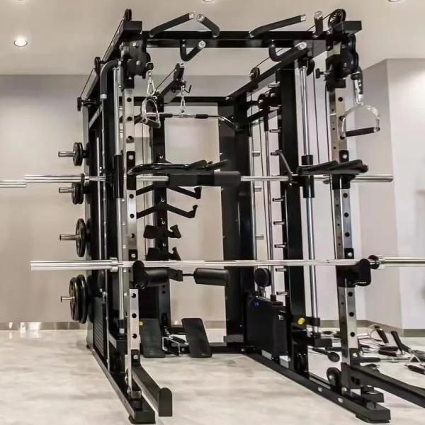 2200*1500*2200 Home Gym Multi Station Power Cage Squat Rack Weightlifting Smith Machine