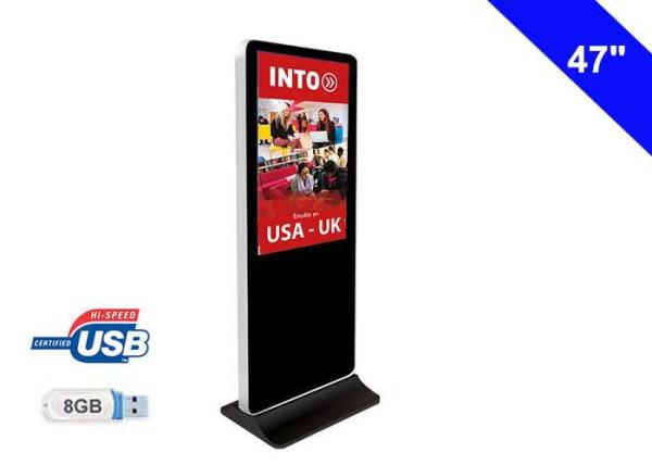 Smart Information Digital Video Advertising Free Stand Display 47 inch