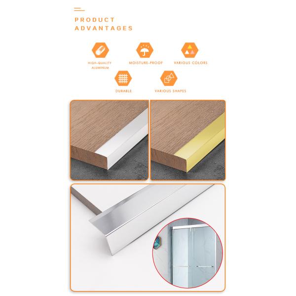 Mill Finish Aluminium Edge Trim Punching Ceramic L Corners Tile Trim Strips
