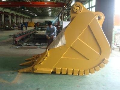 Cubeta resistente personalizada da máquina escavadora da cor, cubeta da garra da máquina escavadora 10-120T