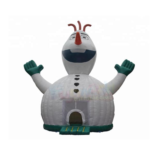 Замороженная раздувная таможня логотипа товарного сорта дома прыжка Олаф игр