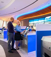 Compact photo lecteur de carte d'identité en libre-service Kiosque lecteur de passeport avec carte d'identité Équipement de style