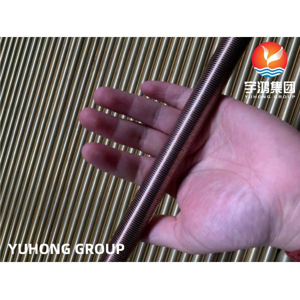 Low Fin Tubes / Integral Fin Tubes Copper Nickel ASTM B111 C70600 For Condensers