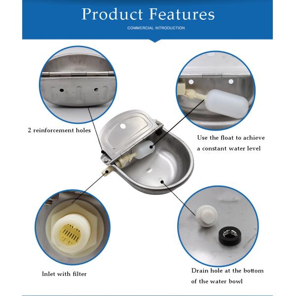 Stainless Steel Milk Machine Spare Parts Cow Automatic Drinker Float