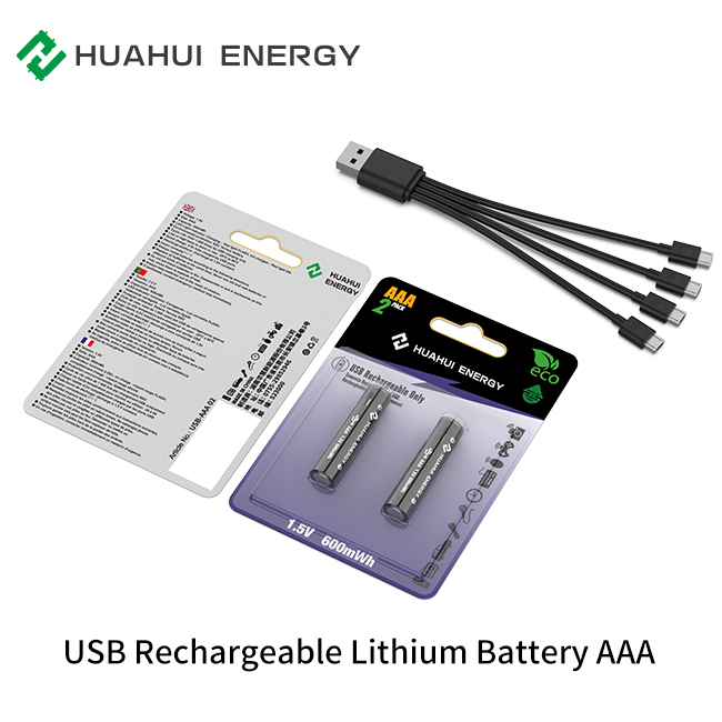 Микро- USB поручая батарею NSC AAA 01 1.5V 400mAh иона Li перезаряжаемые