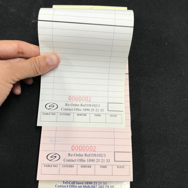EU order pad With Two Staples One/Two/three Binding With Two Staples Carton 50books