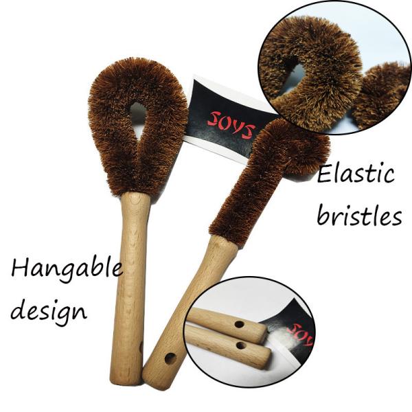 25cm шар шелка сизаля чистит деревянную кухню щеткой Scrub щетка для блюд