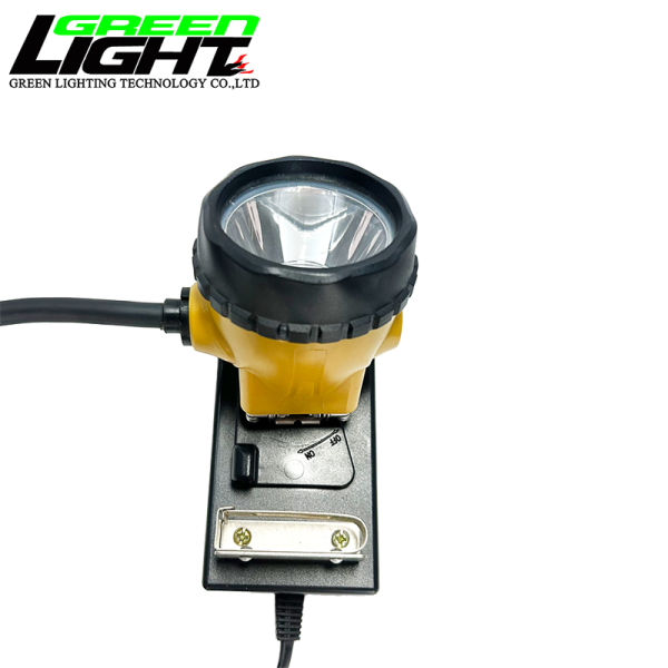 High Brightness LED Mining Lamps with 25000lux Waterproof Rechargeable Corded Cap Lamp and 10.4Ah Li ion Battery for Coal Mining