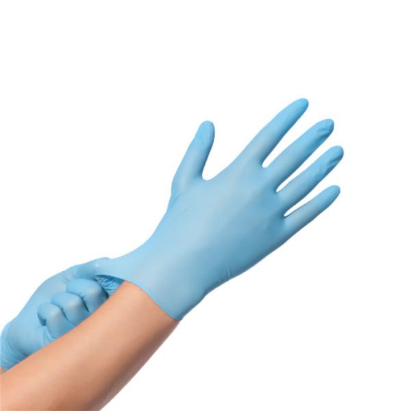 Hot selling CE  approved food grade powder free nitrile examination disposable gloves