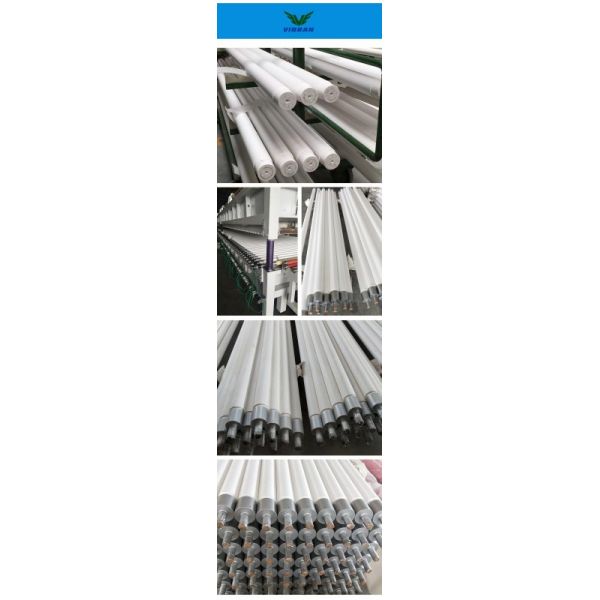 Glass Termpering Fused Silica Roller 55mm-95mm Quartz Ceramic Roller Shaft
