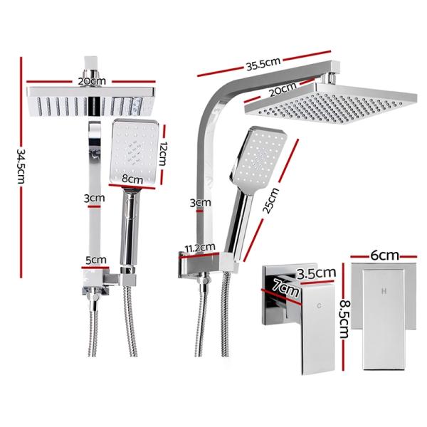 Modern Design Style and Chrome Finish Lizhen Hwa-Vic Durable In-Wall Shower Faucet Set