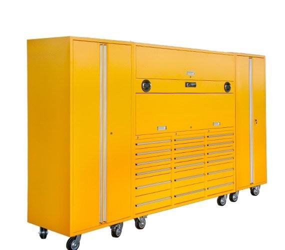 Rolling Lockable Metal Tool Cabinets for Heavy Duty Garage Storage and Organization
