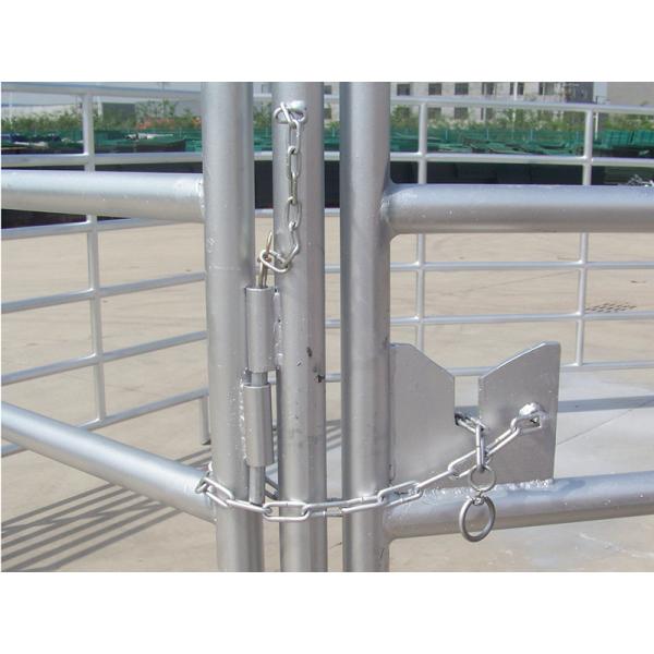 Horse and Sheep Yard Panels for Sale 1.8m x 2.1m 6 Horizontal Rails Oval tube 115x42mm