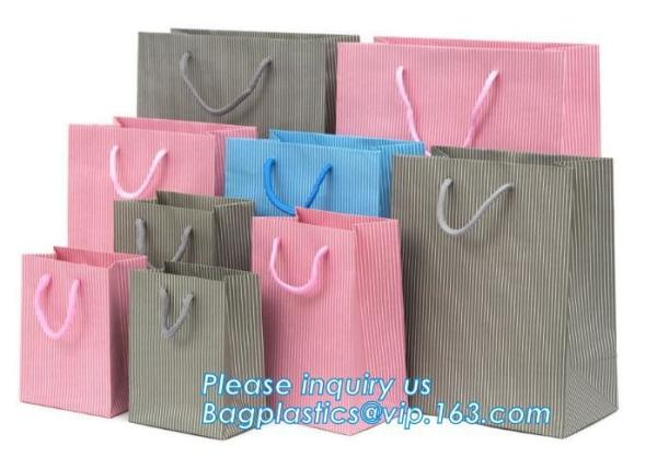 Boutique Wedding Premium Fashionable Grey Tote Shopping Paper Bags Luxury Reusable Cotton Handles for Clothes/Jewelry