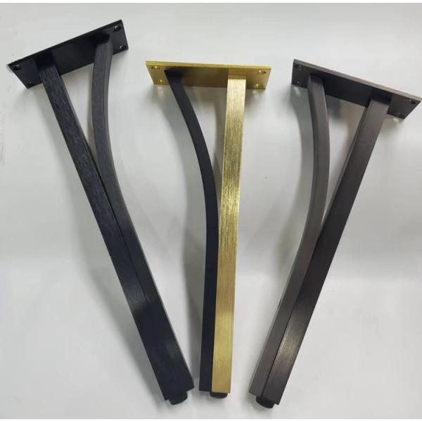 Metal Furniture Legs T shape Iron Golden Furniture Table Base Feet For TV Stand Cabinet Sofa Legs
