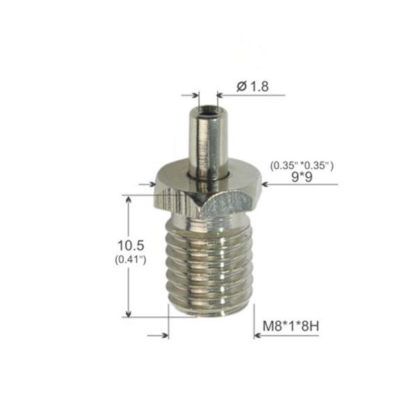 Brass Material Aircraft Cable Grippers With Side Exit And Nickel Plated Finish